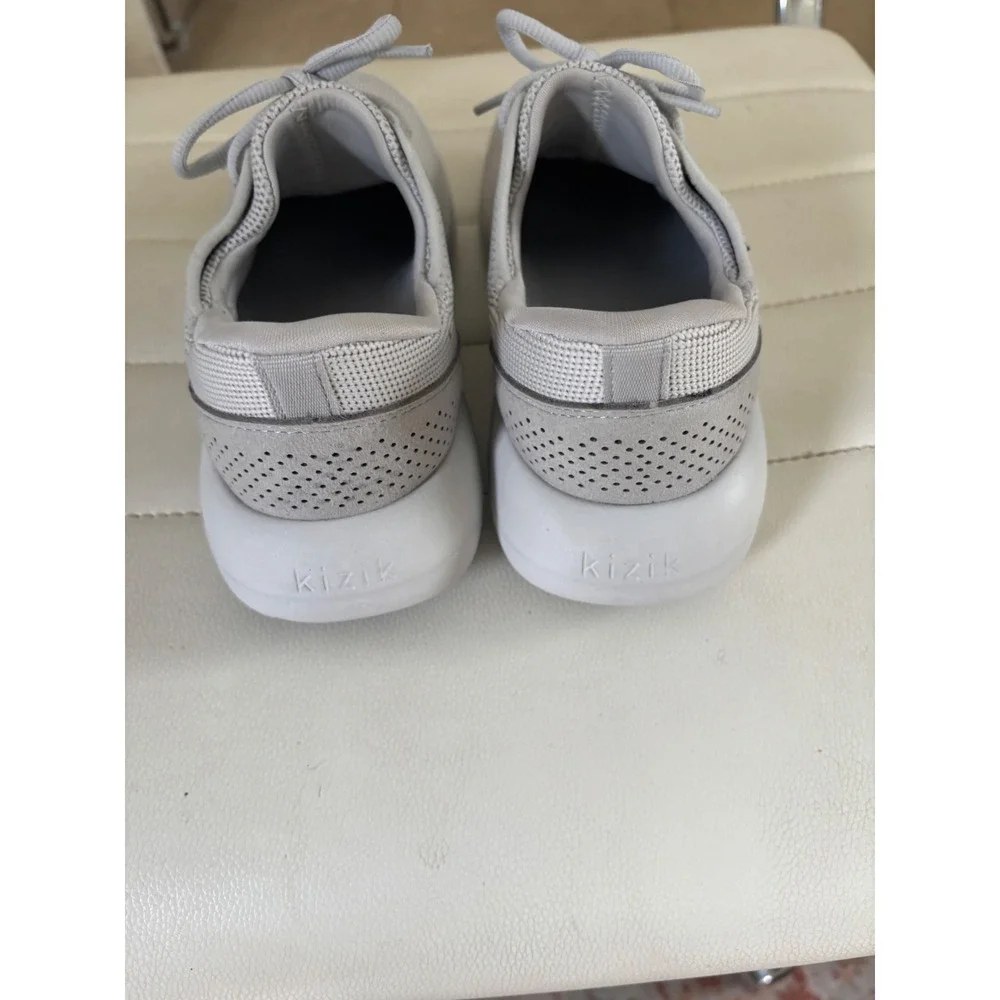 Kizik Lima Hands-Free Slip On Sneakers Light Grey Womens 7 Mens 5.5‎ B4VT